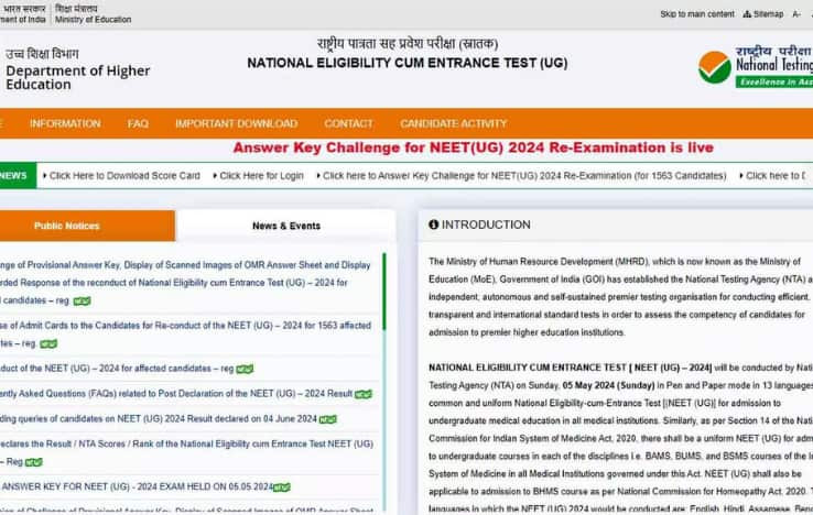 Key Updates for NEET UG 2024 Counselling: Dates and Eligibility